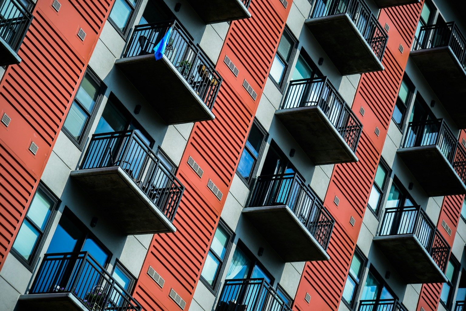 Apartment building exterior for rental property and construction blog updates