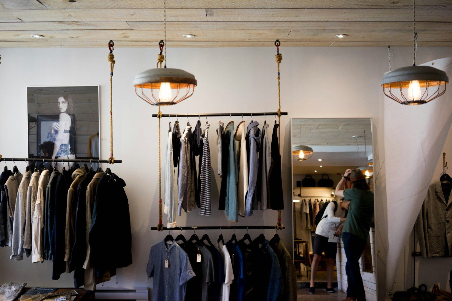 Retail interior space for commercial turnover and tenant-ready work
