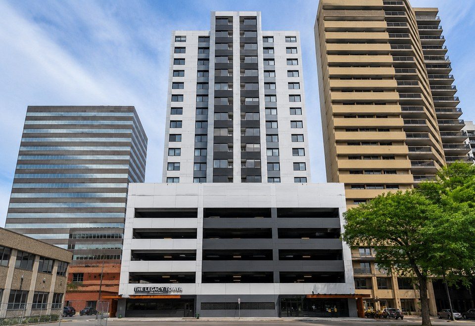 Managed residential high-rise property exterior