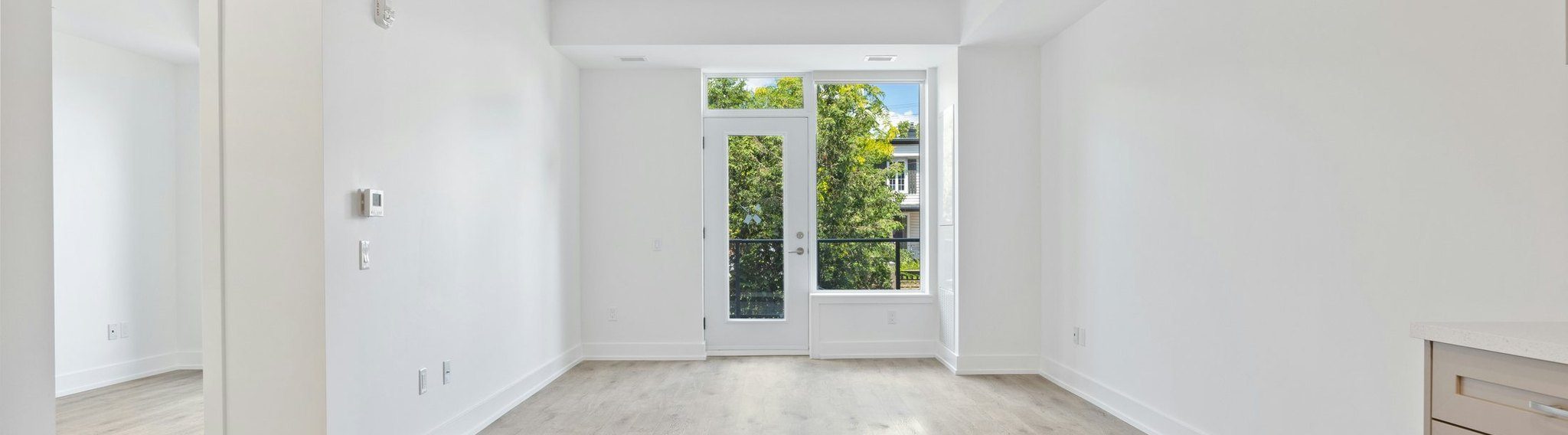 Clean rental unit interior ready for turnover work
